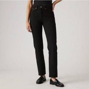 Levi's Wedgie Straight Jeans - 25 - Black